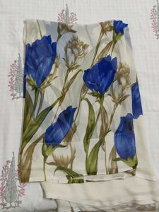 Floral Print Saree💐