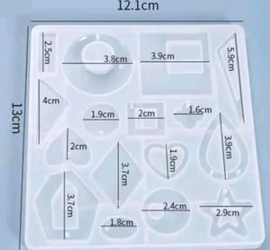 Mould eyerring Double shaded trendy design Resin