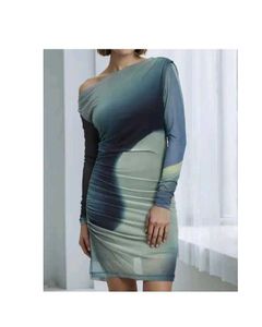 Stylish Ombre Bodycon Mini Dress