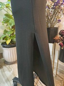 Chic Black Puff Sleeve Midi Dress