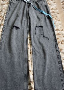 Grey Wash Denim Jeans