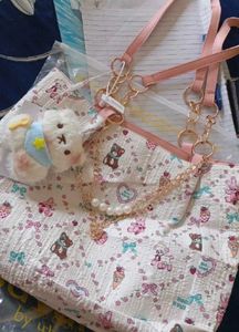 Cute Teddy Bear Tote Bag