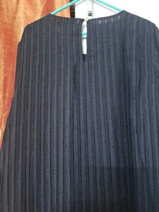 Chic Black dress with self design