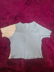 Colorblock V-Neck Cropped Cardigan