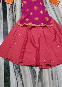 Short Kurti With Skirt Set