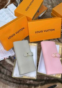 Luxury Louis Vuitton Wallet - Pink & Grey