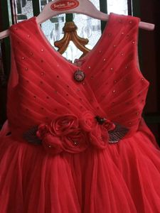 Sparkling Coral Party Dress