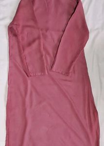 Elegant Pink Plain Kurta❤️