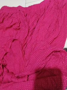Pink Polka Dot Dothi Pants