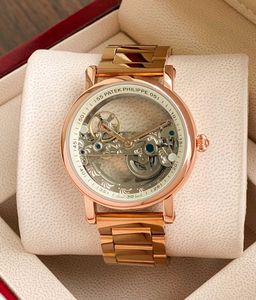 Patek Philippe Skeleton Rose Gold Watch