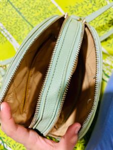 Stylish Mint Green Crossbody Bag