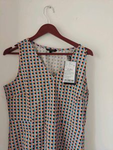 Chic Geometric Print Dress