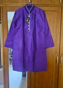 Men's Purple Silk Kurta festive wear
