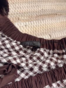 Cute Gingham Wrap Top