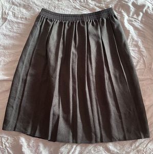 Pleated A-Line Skirt