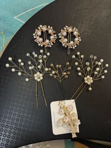 Pearl & Crystal Hair Accessories Set