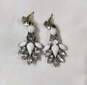 Sparkling Gemstone Drop Earrings
