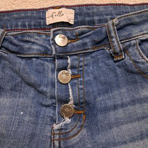 Y2k Vintage Blue Denim Shorts