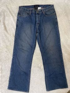 Unisex Blue Wash Denim Jeans