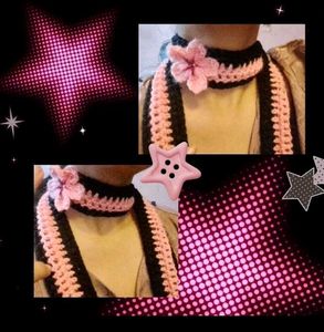 Handmade Crochet sakura Scarf