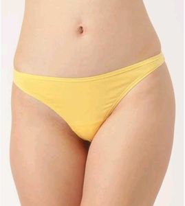 Comfortable Yellow Thong Panty