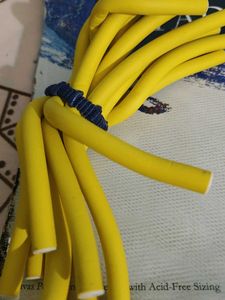 Yellow Foam Hair Rollers Set