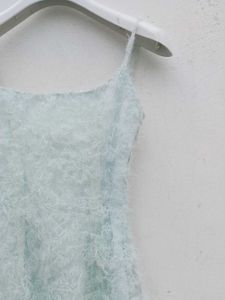 Light Blue Fuzzy Mini Dress