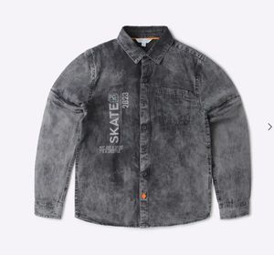 Stylish Acid Wash Denim Shirt
