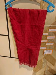 Red cotton suit