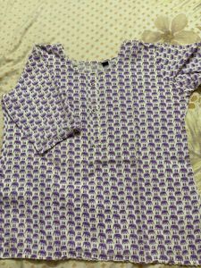 Elephant Print 3/4 Sleeve kurti