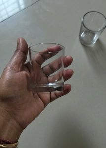 Set of Two Glass Shot Glasses