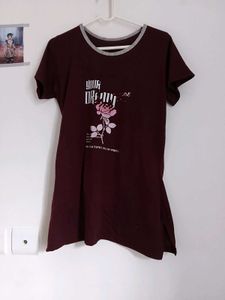 Maroon Graphic T-Shirt