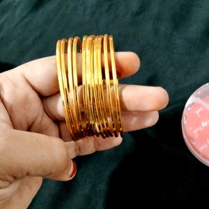 Golden Bangles Set Combo
