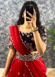 PARTY WEAR LEHENGA WITH STICH BLOUSE