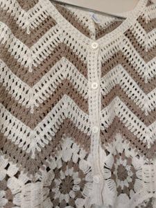 Boho Crochet Knit Sleeveless Vest