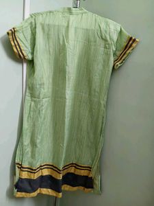 Elegant Green Kurti With Dupatta