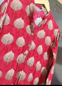 Red Printed Kurti For Girl Or Woman 38 Bust