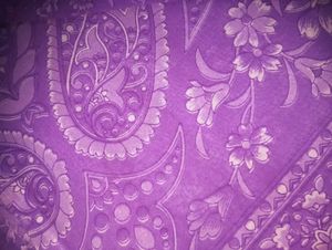 purple flower printed saree with beautiful munthan