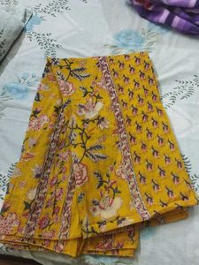 Yellow Floral Print Kurta
