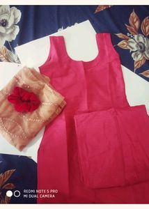 This Is Pink Kurta Set With Duptta
