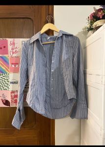 Classic Pinstripe Button-Up Shirt