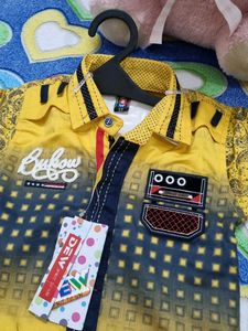 Boys' Yellow Shirt &amp; Jeans Set