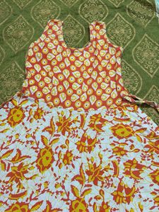 Sleeveless Floral Long Dress