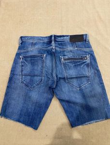 United Colours of Benetton Men's Blue Denim Shorts