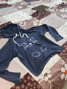 Cropped Cat Hoodie