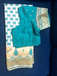 Elegant saree with blouse