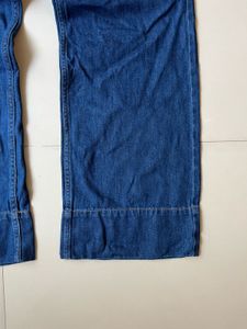 raw denim Wide Leg  Jean