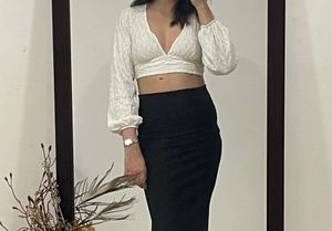 off white crop top