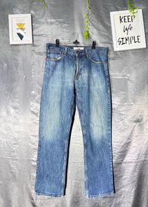 Tommy Hilfiger Men's Blue Distressed Denim Jeans