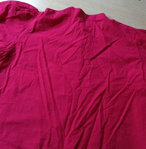 Vibrant Pink Button-Up Top